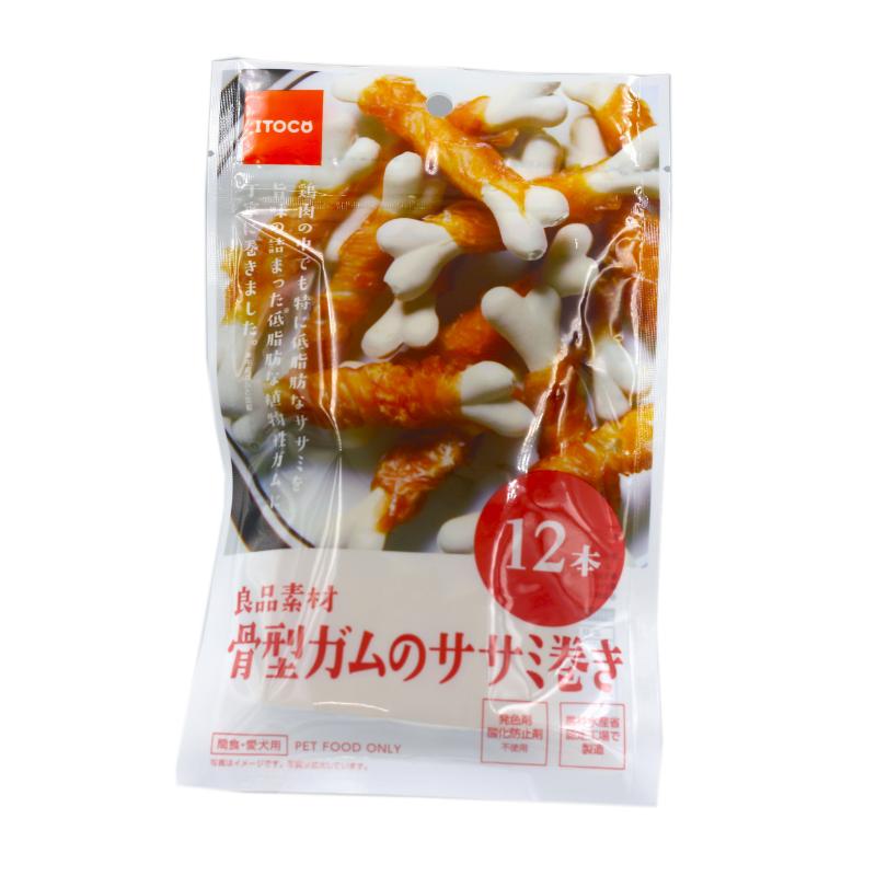 犬お兄ちゃん ジャー手がかり 6996 イトウ＆カンパニーリミテッド 良品原材料 骨型チュインガムのササミ一巻き 12本×40仕掛ける (480本)