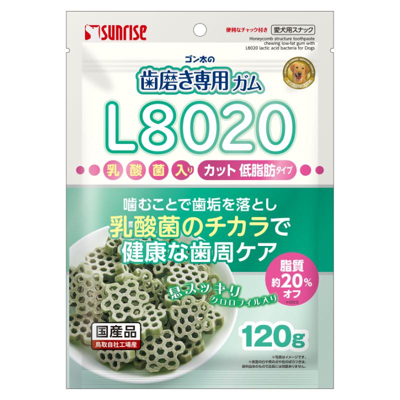 犬お兄ちゃん チュインガム 8596 マルカン サンライズ ゴン太の歯みがき専用チュインガム L8020乳酸菌入り口・入口 クロロフィル入り口・入口 とり捨てる 低脂肪組織印字機 120g×48仕掛ける (5.76kg)