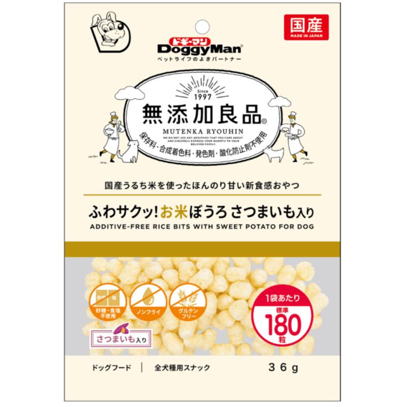 犬お兄ちゃん ビスキット・ビスキット 8931 ドギーマンハヤシ 無足し加える良品 ふわサクッ！お米ぼうろ さつまいも入り口・入口 36g×36仕掛ける (1.296kg)
