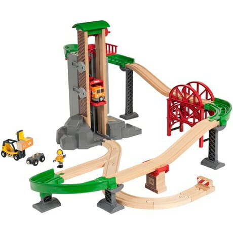 【クーポン券客体】BRIO ブリオ 軌跡通い路 BRIO WORLD ウェアハウスレールセット 33887