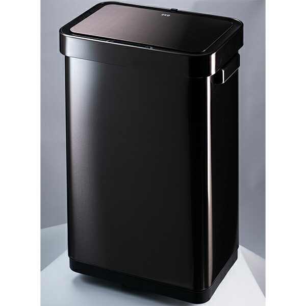 EKO デラックスミラージュ T センサービン45L ブラックスチール EK9378BS-45L ゴミ箱 ダストボックス