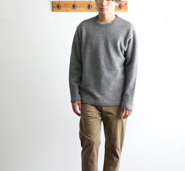 SALE40%OFF //BETTER FELTED WOOL CREW NECK PULL-OVER BTRK1805 メンズ
