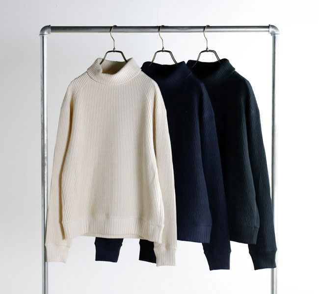 Jackman 万力マン JM7468 Waffle High neck ワーヘル ハイネック