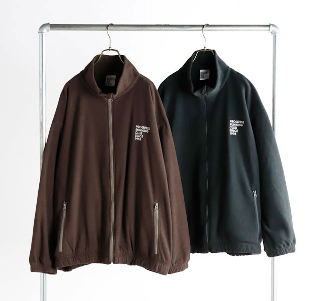 SALE40%OFF //PROGRESS RUNNING CLUB プログレスランニングクラブ 1998 FLEECE ZIP TOP 1998 ジップジャケット PRC-24AW 24
