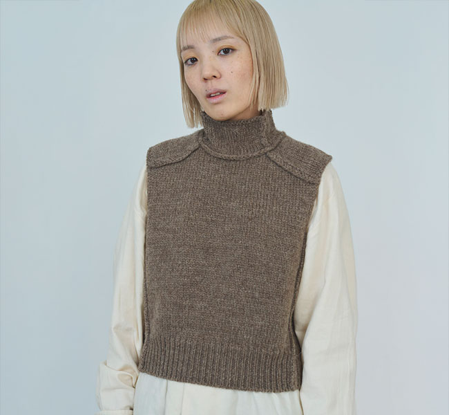 TENDER PERSON テンダーパーソン CROSS KNIT VEST TENDER PERSON