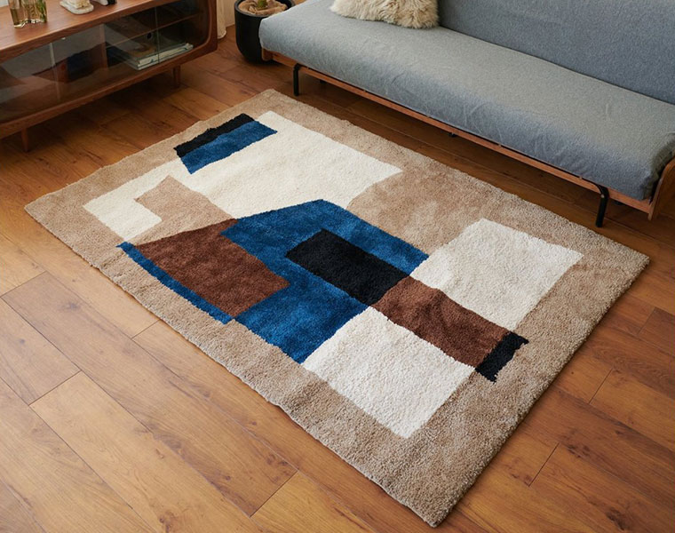 journal standard Furniture ジャーナルスタンダードファニチャー 調度品  GEOMETRIC RUG 200×200 ジオメトリックラグ
