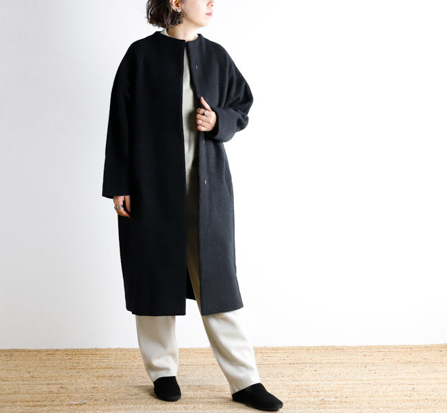 楽天市場】evam eva E233T107 キルティングローブジャケット ロング丈