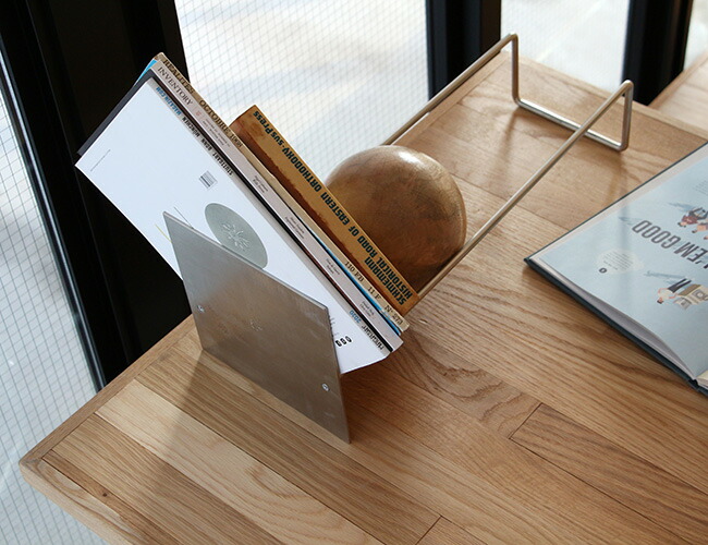 楽天市場】Slope Book End Silver スロープブックエンド シルバー