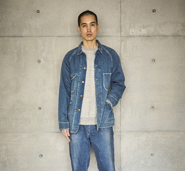 orslow オアスロウ 50 DENIM COVER ALL USED 50 デニムカバーオール ユーズド 03-6140-95