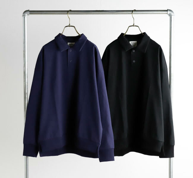 完売⭐︎Jackman ジャックマン 度詰め　ドツメポロシャツ ネイビー XL Dotsume Pocket LS Polo · ラベンハム ウェブストア