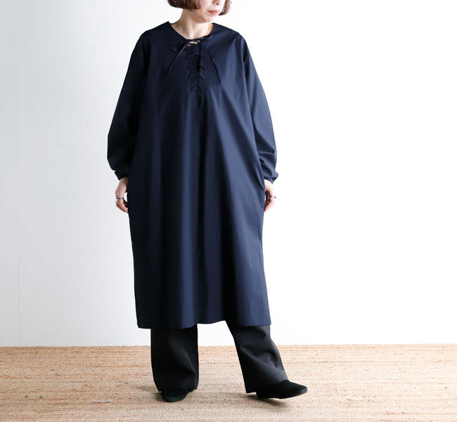 SALE30%OFF //mizuiro ind ミズイロインド 1-250072 レースアップワンピース｜O.L.D. オーエルディー