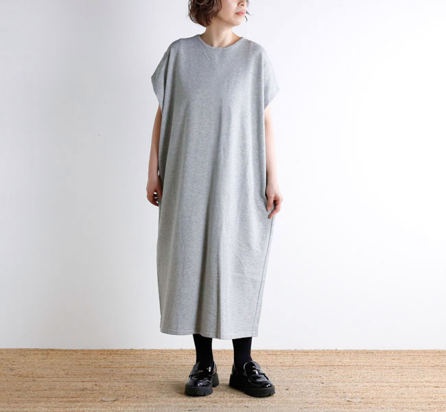 SALE30%OFF //mizuiro ind ミズイロインド 1-250085 ドライフレンチテリーノースリーブロングワンピース｜O.L.D. オーエルディー