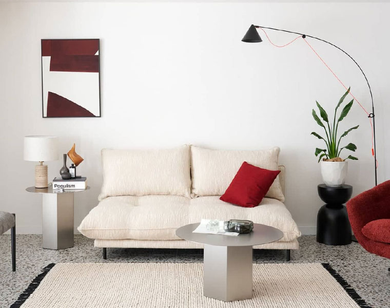journal standard Furniture ジャーナルスタンダードファニチャー PORTO SOFA Low W1700 (26IV) ポルトソファ 象牙色