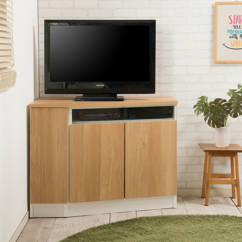 ・クーポン祭り開催中 コーナーテレビボード幅99.5ｃｍ　左壁付けタイプ BAN2