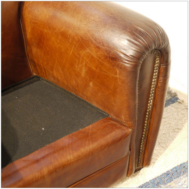 【楽天市場】Vintage Leather Sofa - 162人掛け 2P ソファーアンティークモダンデザイン鋲飾り ヴィンテージレザー革