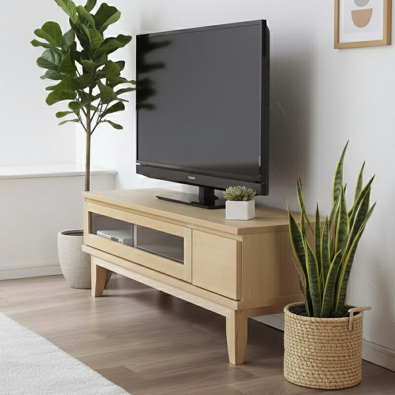 クーポン祭り開催中 商品名| OKLAHM 120cm テレビボード カラー| バーチ材天然木 サイズ| 幅119.7 奥行41 高さ42.8cm 生産国| 国産 日本製 木製テレビ台 収納 ローボード 北欧 薄型 スリム OKSS