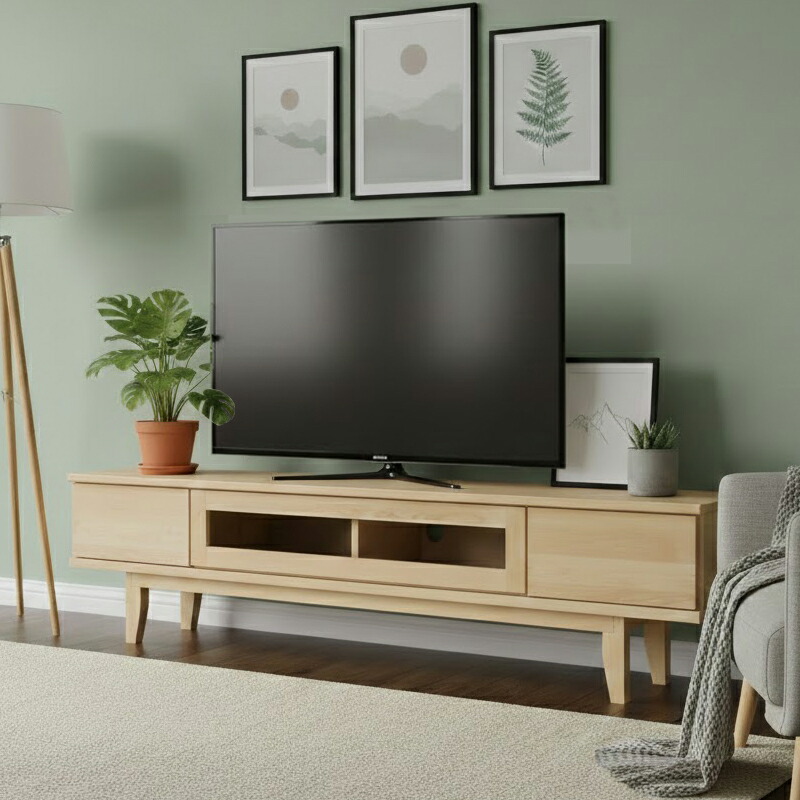 クーポン祭り開催中 商品名| OKLAHM 180cm テレビボード カラー| バーチ材天然木 サイズ| 幅179.4 奥行41 高さ42.8cm 生産国| 国産 日本製 木製テレビ台 収納 ローボード 北欧 薄型 スリム OKSS