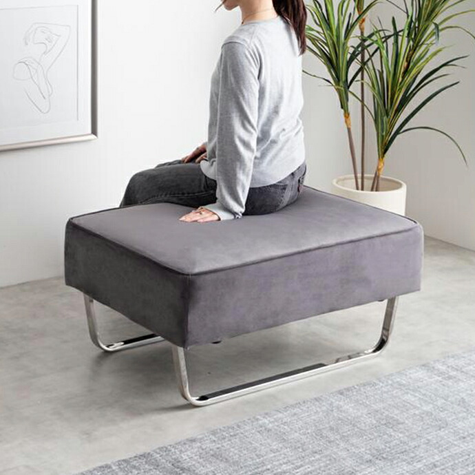 クーポン祭り開催中！ 商品名 SOOM 1人掛け オットマン ソファ SOFA スツール カラー ライトグレー グレー シャンパンゴールド 2人掛け 北欧インテリア 幅広ソファ コーナーソファ