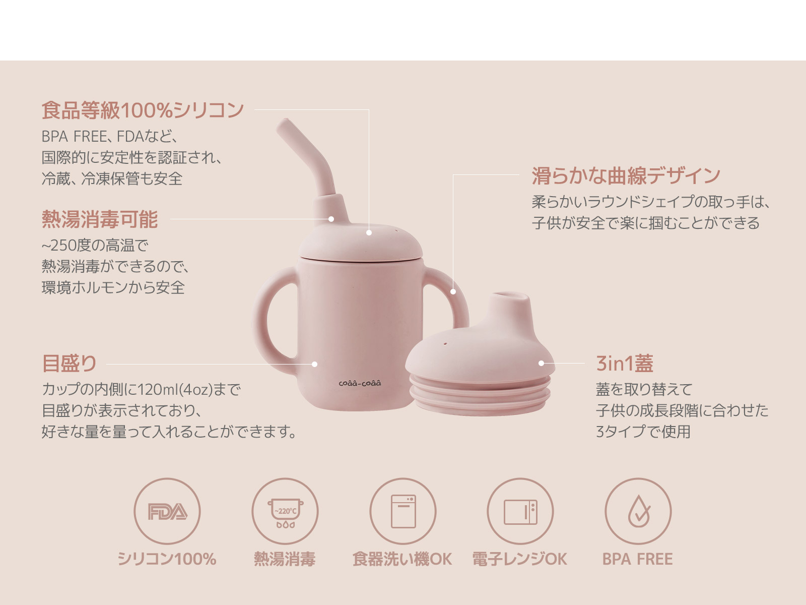 スパウト ストローマグ 4色 シッピーカップ ベビーカップ ファスト カップ トレーニングカップ 赤ちゃん 人気 おすすめ レンジ可 出産祝い 贈り物 トレーニングマグ ベビー食器 赤ちゃん用コップ ギフト