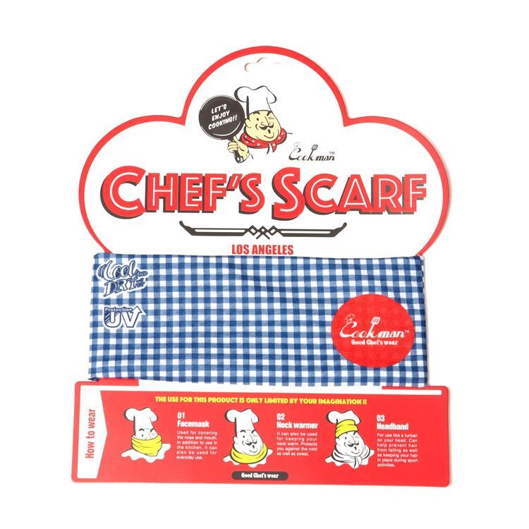 楽天市場 クックマン Cookman スカーフ Chef S Scarf Gingham Navy Navy 233 ストリート アメカジ ブランド メンズ Room Online Store