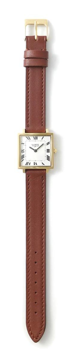 【公式・正規取扱】ヴァーグウォッチカンパニー VAGUE WATCH CO. Carr? YG/Ivory/Brown CR-S-002 時計 日本製 クォーツムーブメント アンティーク レディース 送料無料