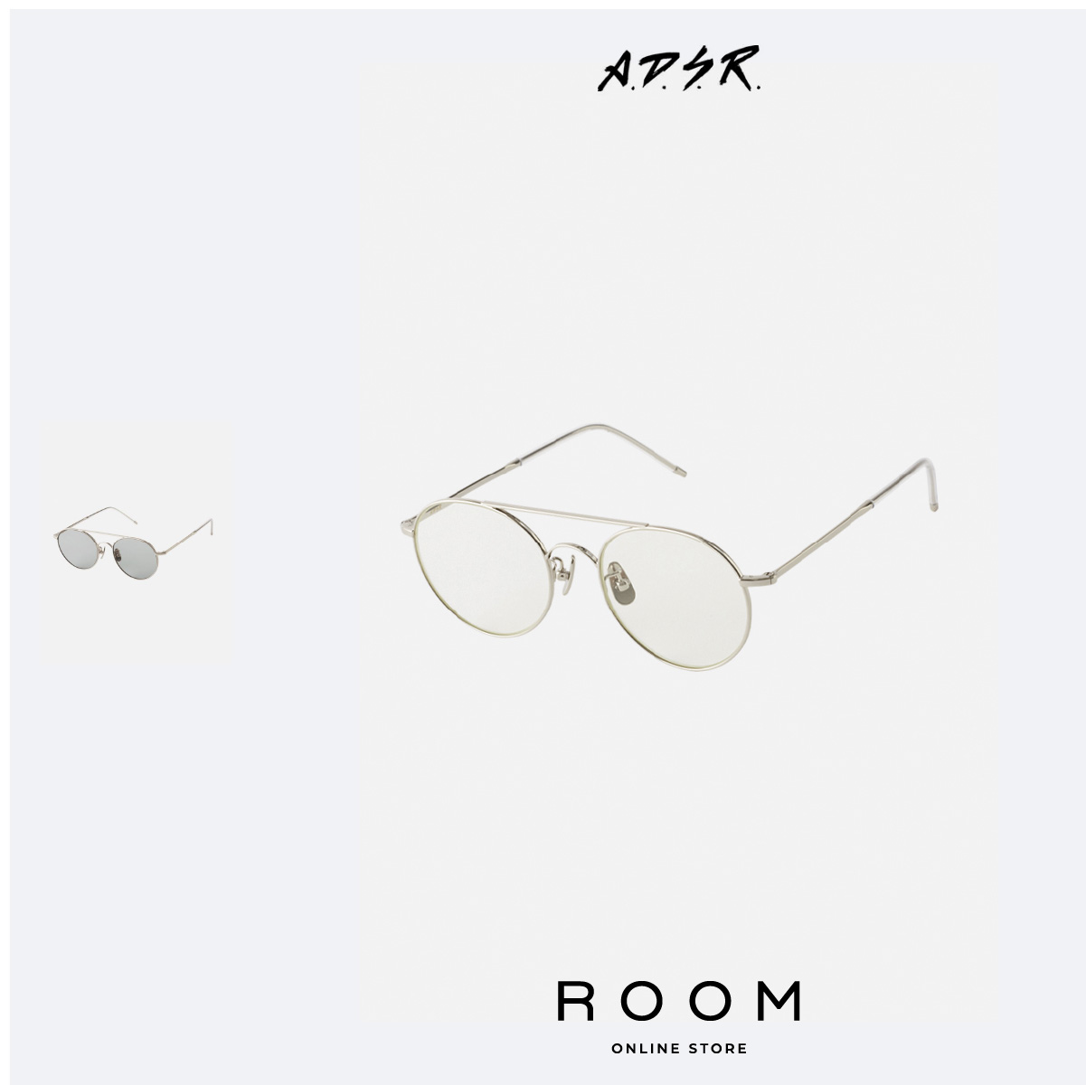 【美品】A.D.S.R MILES サングラス ブルー 美品】A.D.S.R MILES サングラス ブルー 小物