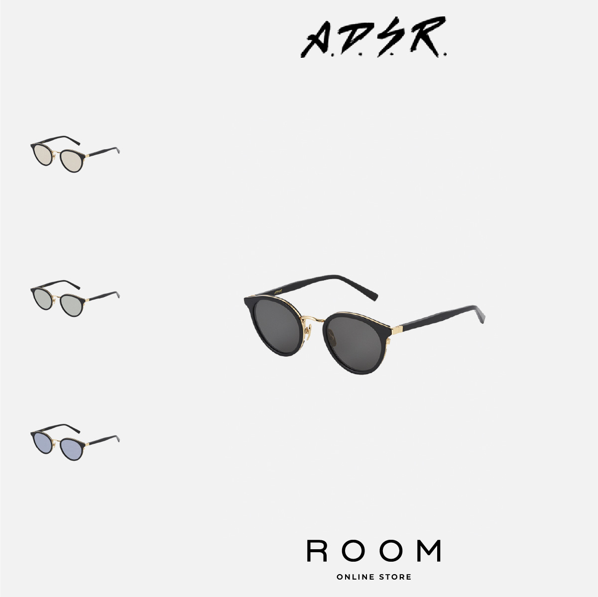 【公式・正規取扱】A.D.S.R. ADSR エーディーエスアール REICH 01G サングラス メガネ メンズ レディース ユニセックス 男女兼用 送料無料|ROOM ONLINE STORE