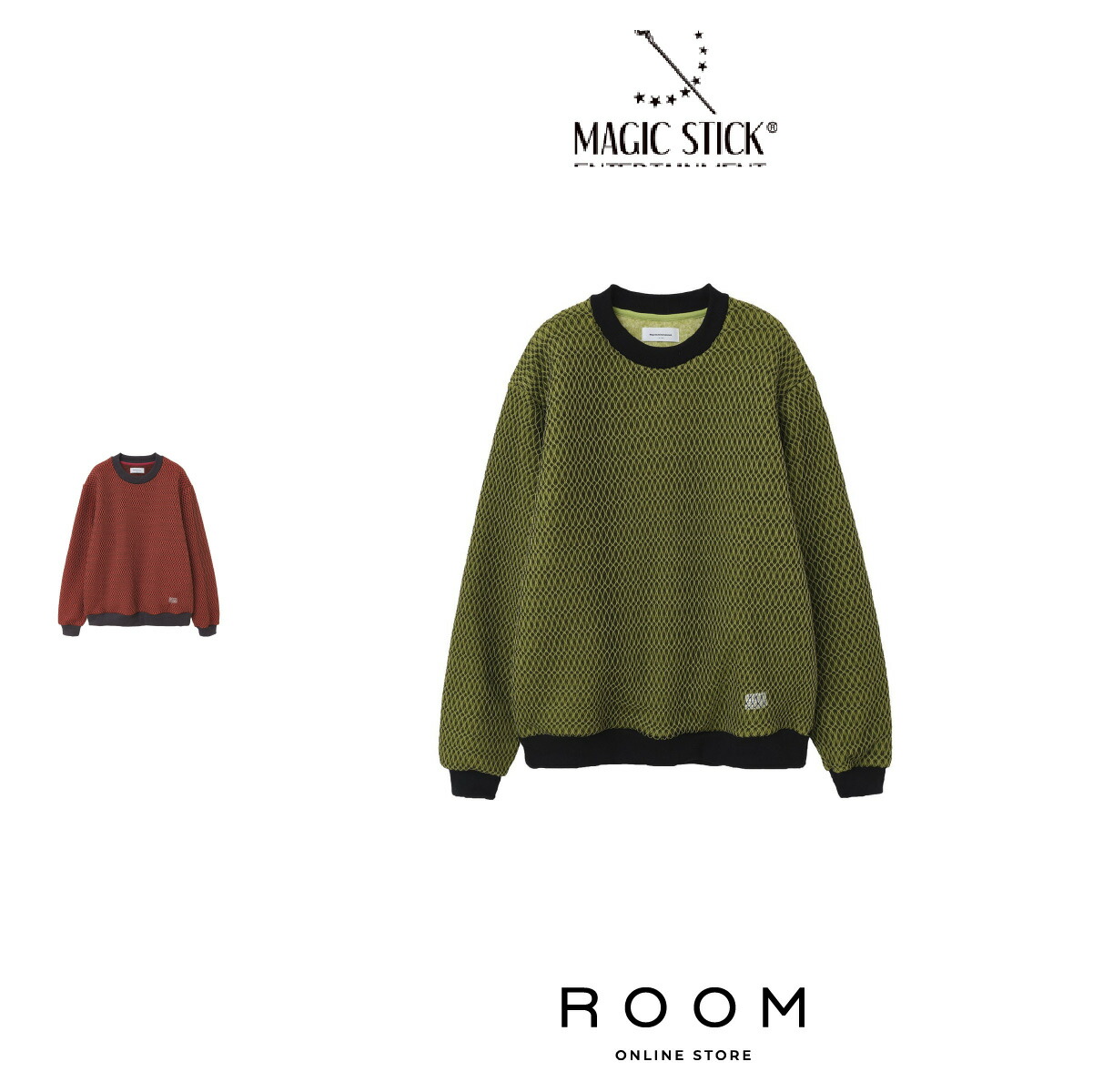 35%OFF 【公式・正規取扱】 MAGICSTICK マジックスティック Predator Mesh Crew Sweat 24AW-MS11-037 スウェット 送料無料