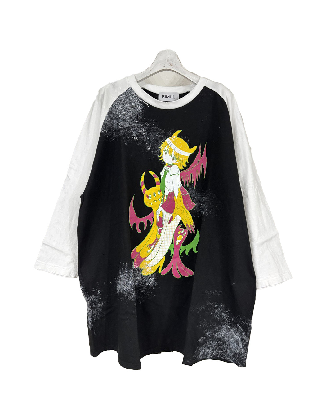 【希少な一着】キディル　ミリタリー シャツ　パンクガール 田中カエ　コラボシャツ KIDILL - 【25SS】ミリタリー シャツ ロリータ ガール アート