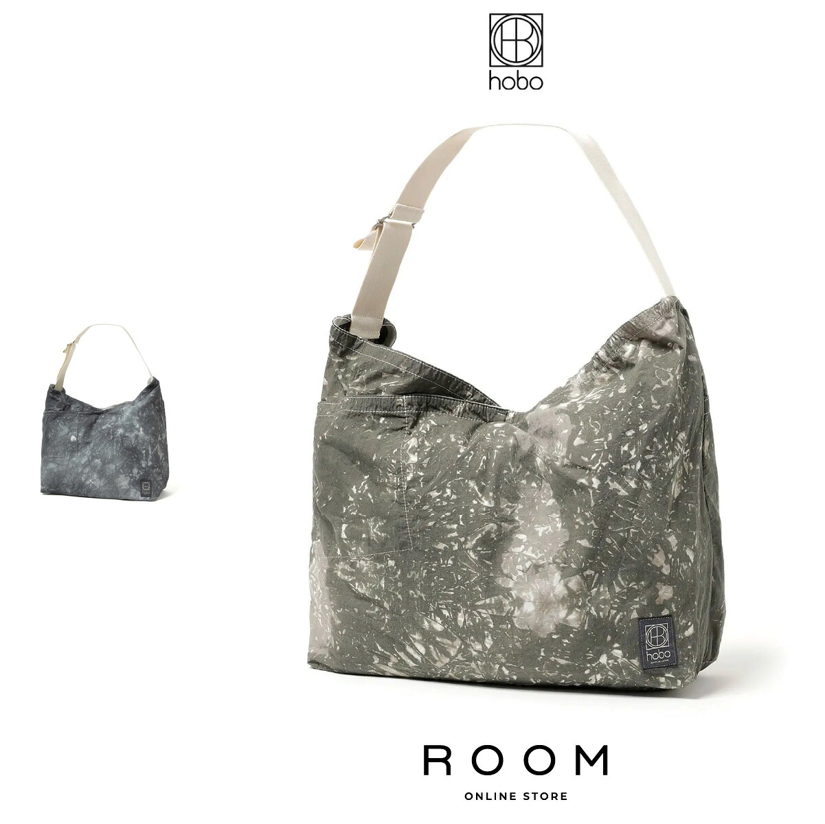 35%OFF【公式・正規取扱】 hobo ホーボー AZUMA SHOULDER BAG L COTTON NYLON RIPSTOP CAMO TIE-DYED HB-BG4303 鞄 ショルダーバック メンズ レディース ユニセックス 男女兼用 送料無料