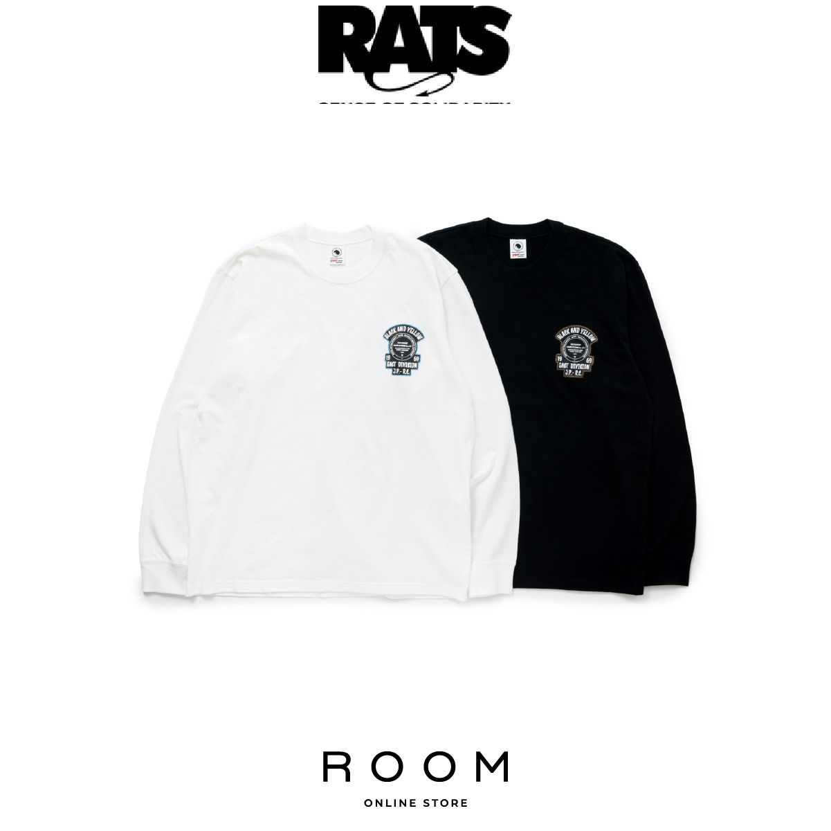 楽天市場】L【RATS TWO WHEEL L/S TEE BLACKxBLUE 23'RTC-0204