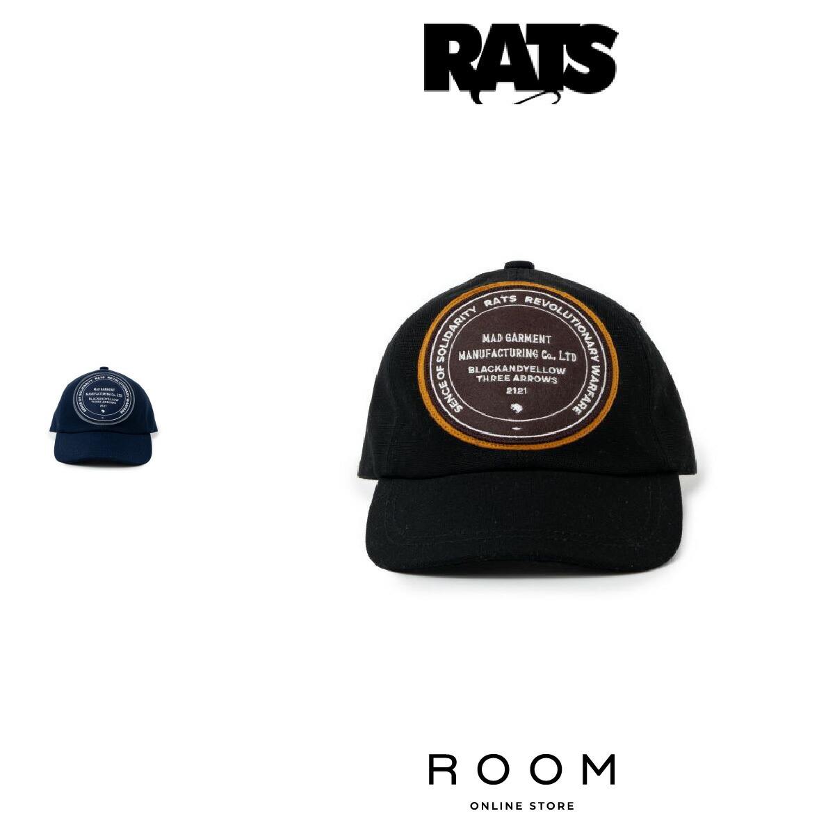 楽天市場】#人気【RATS EMBROIDERY CAP WAY OF LIFE ラッツ エン