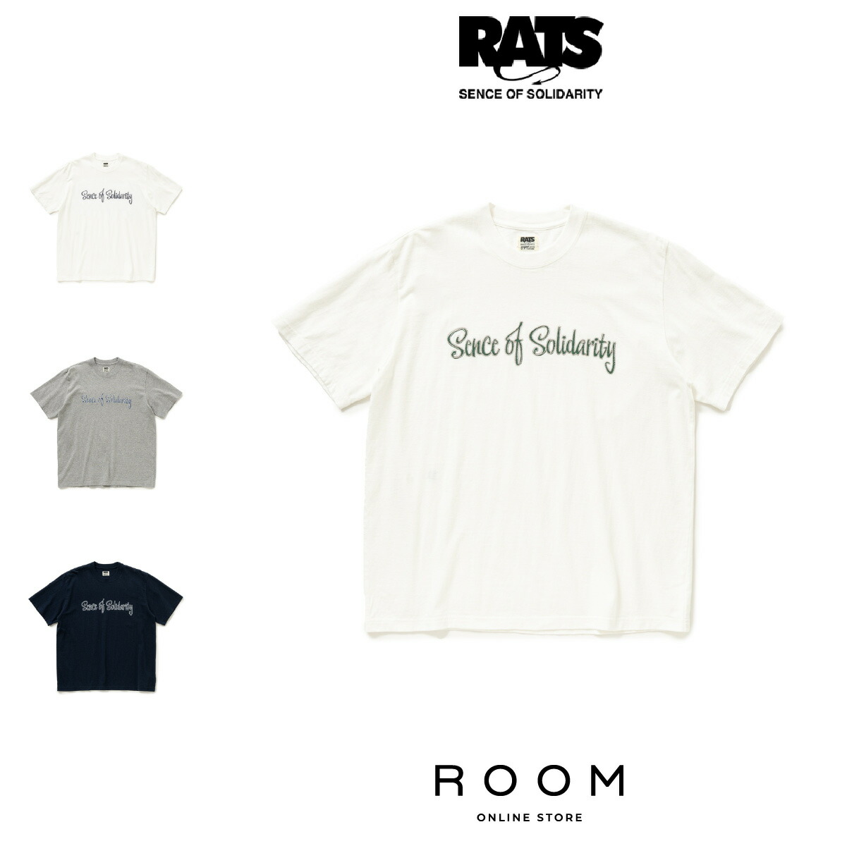 【堅苦しさ・置き目取りまわし】RATS ラッツ CHAIN LOCK TEE 25RT-0505 半袖プルオーバー 貨物輸送無料