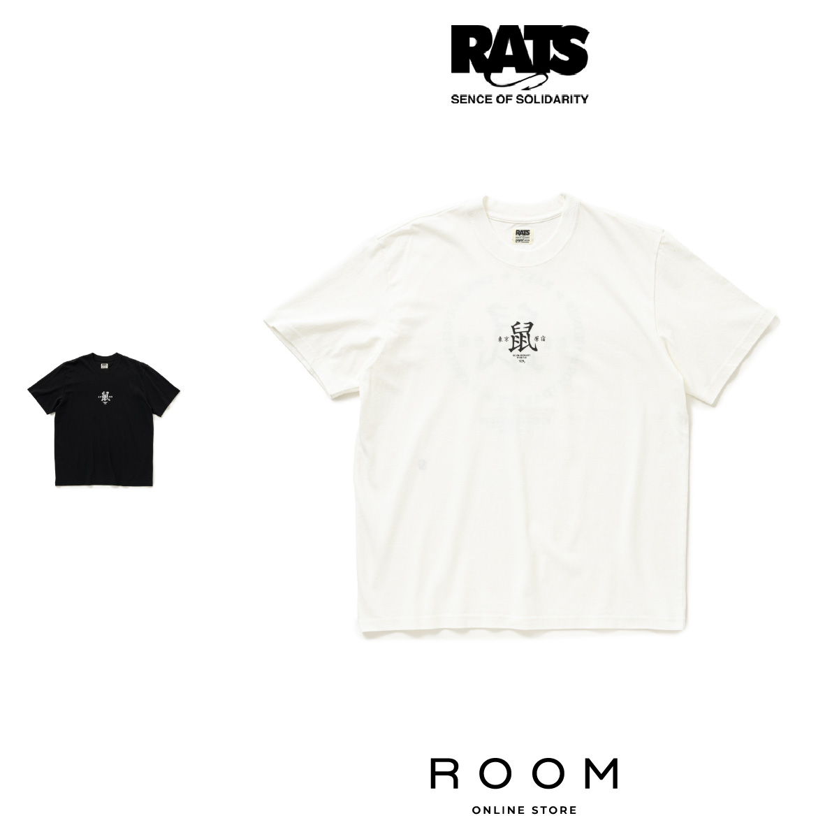 【公式・正規取扱】RATS ラッツ 鼠 TEE 25RT-0603半袖Tシャツ 送料無料｜ROOM ONLINE STORE