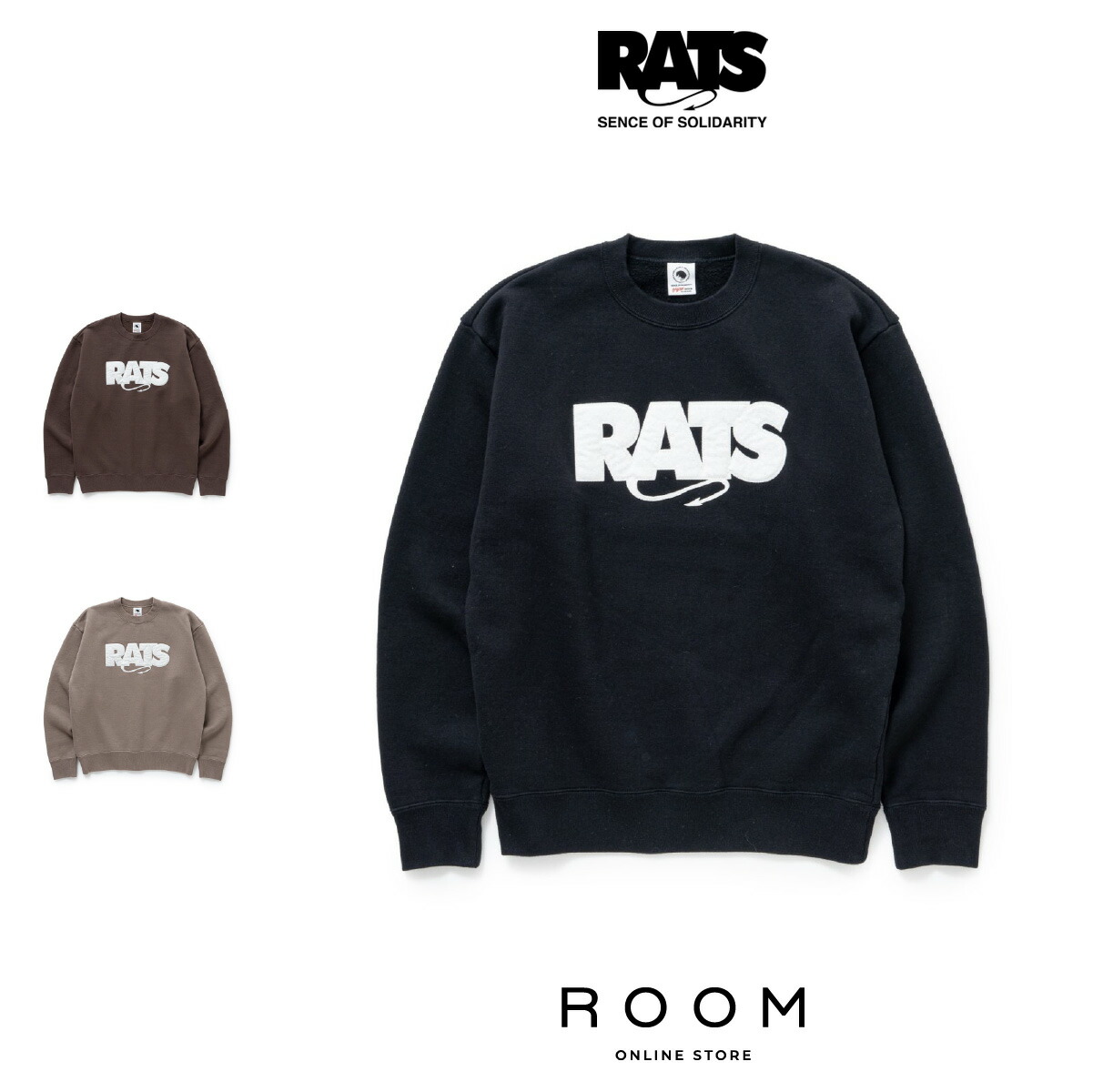 楽天市場】RATS HALF ZIP SWEAT 24'RTC-0905 24AW 24FW 日本製