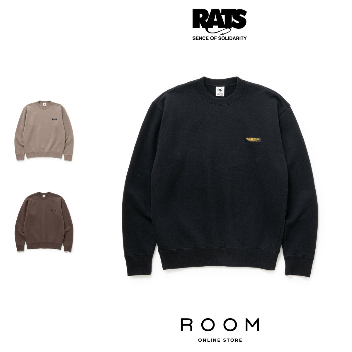 楽天市場】RATS HALF ZIP SWEAT 24'RTC-0905 24AW 24FW 日本製