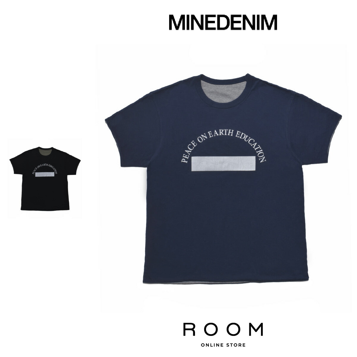 【公式・正規取扱】マインデニム MINEDENIM Reversible T-SH 2508-4001 半袖Tシャツ リバーシブル メンズ レディーズ ユニセックス 送料無料