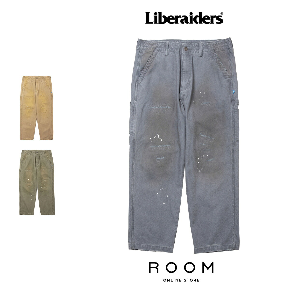 【公式・正規取扱】 Liberaiders リベレイダース REPAIRED CANVAS WORK PANTS 777052503 キャンバスパンツ ワークパンツ メンズ レディース ユニセックス 送料無料