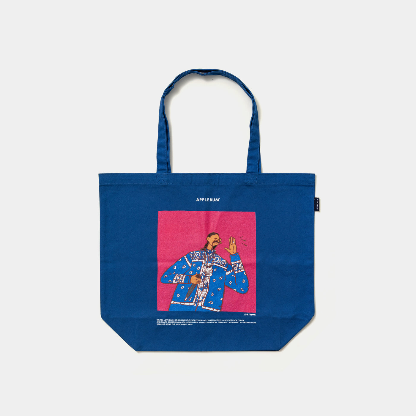楽天市場】アップルバム APPLEBUM Blurry Logo Zip Totebag