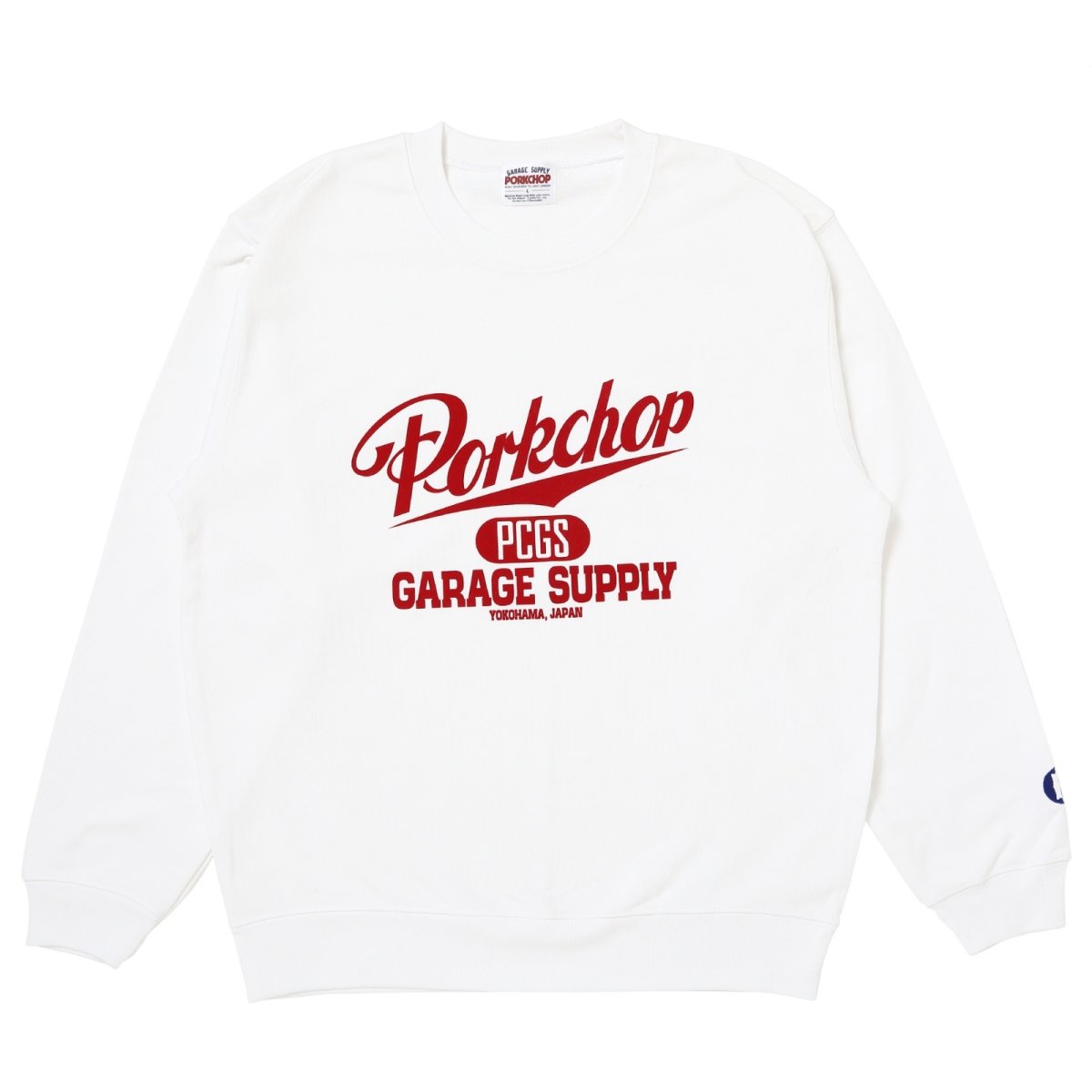 【置き目代わりになる店】 ポークチョップガレージサプライ PORKCHOPGARAGESUPPLY SCRIPT COLLEGE SWEAT 汗水 メンズ レディース ユニ一発やる 貨物輸送無料