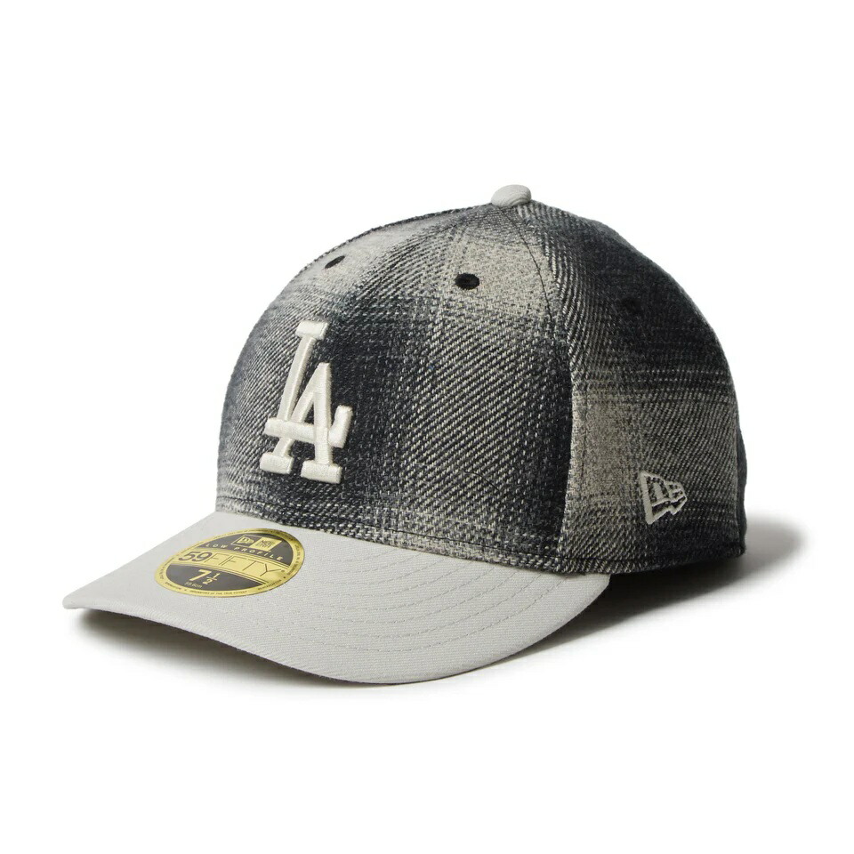 【正規代理店】 ニューエラ NEWERA LP 59FIFTY MLB Plaid Flannel フランネル チェック ロサンゼルス・ドジャース ブラック ストーン 14667660 キャップ メンズ レディース ユニセックス 男女兼用 送料無料