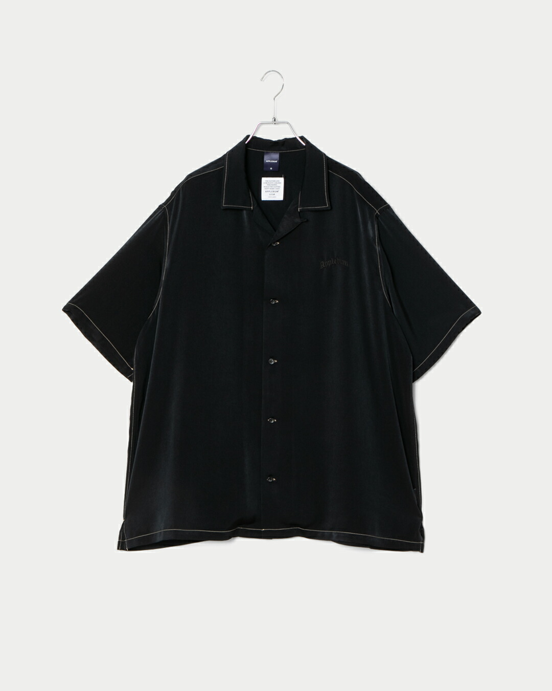【堅苦しさ・置き目取りまわし】アップルバム APPLEBUM Feminish Satin Aloha Shirt  2610208 プルオーバー メンズ レディース ユニ一発やる 貨物輸送無料 カジュアルシャツ-メンズファッション-トップス