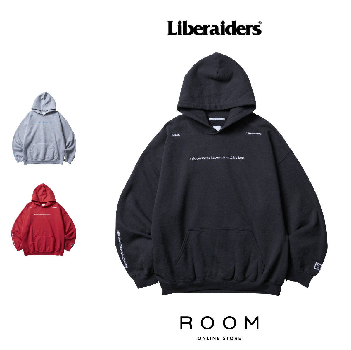 25%OFF【堅苦しさ・置き目取りまわし】 Liberaiders リベレイダース MULTI EMBROIDERY HOODIEK 713052501 汗水 調教師 貨物輸送無料