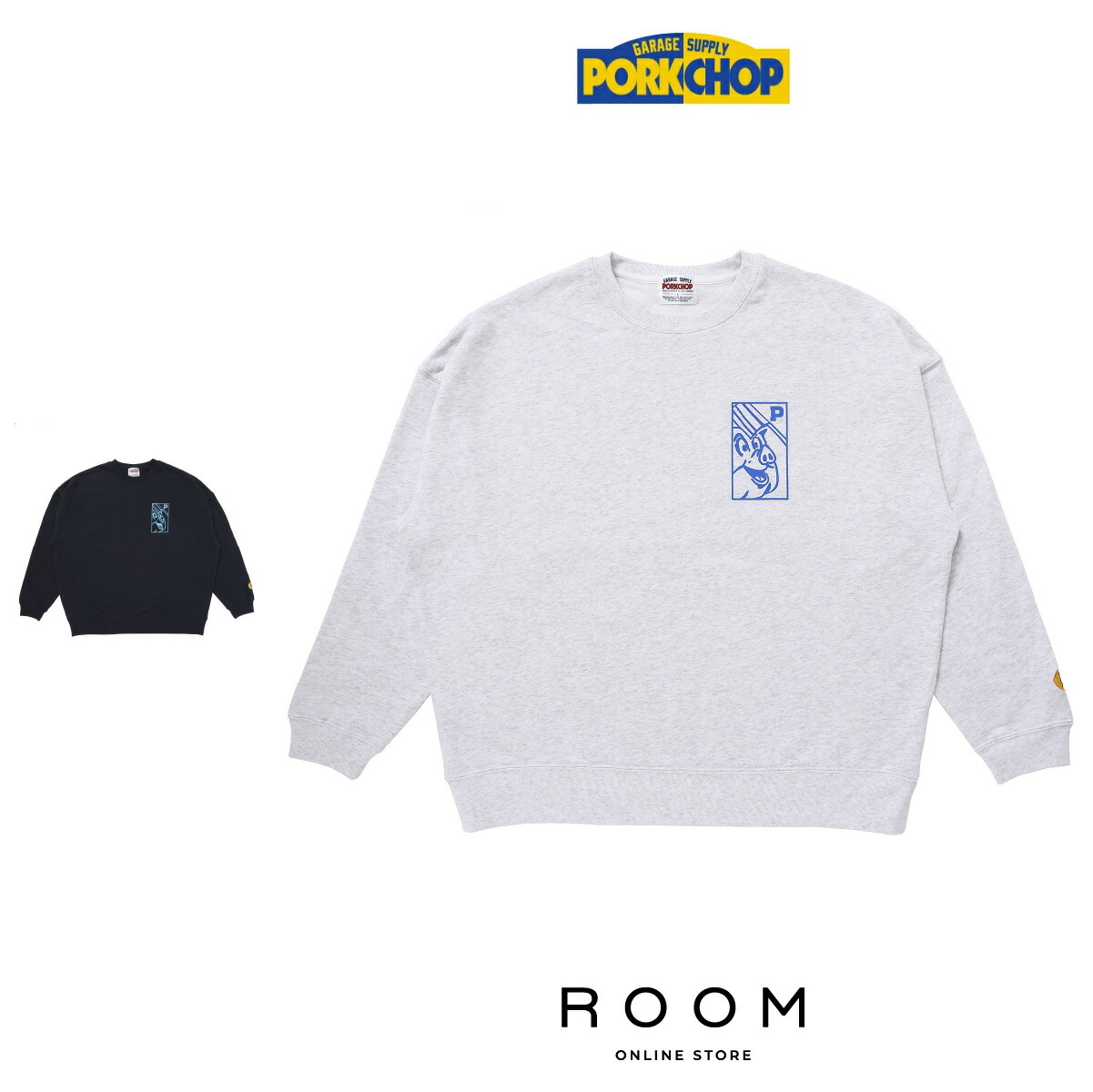 HRCS2024限定 ポークチョップ パブスト スウェット グレー XL 最安 PORKCHOP GARAGE SUPPLY ポークチョップ ガレージサプライ PORK