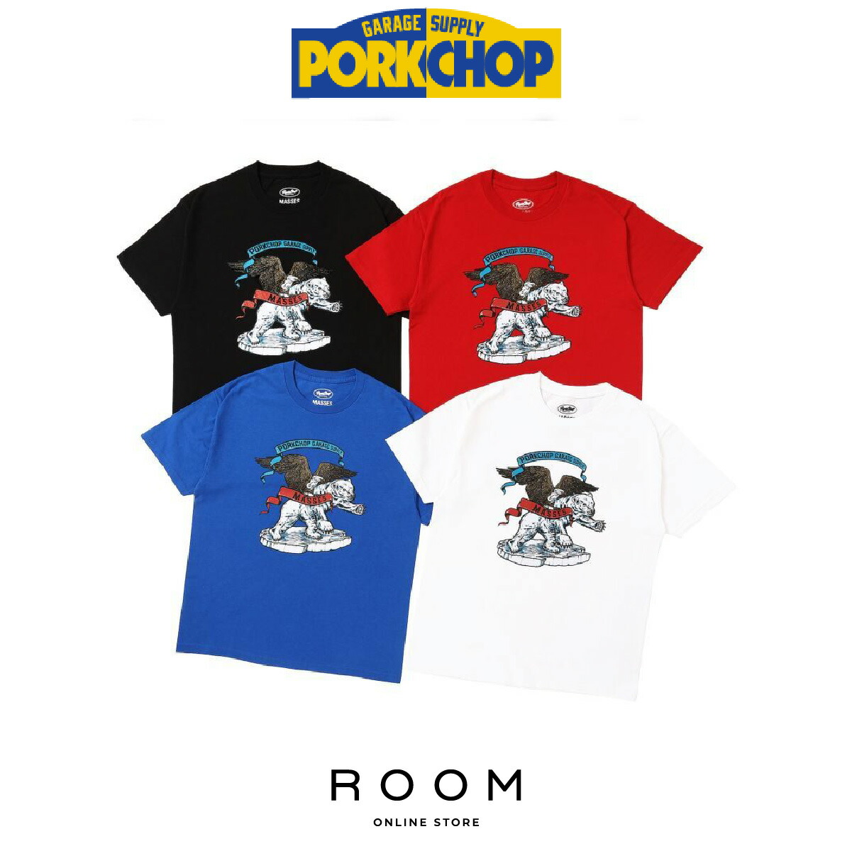 【正規代理店】 ポークチョップガレージサプライ  POLAR BEAR P 半袖 Tシャツ カットソー 送料無料