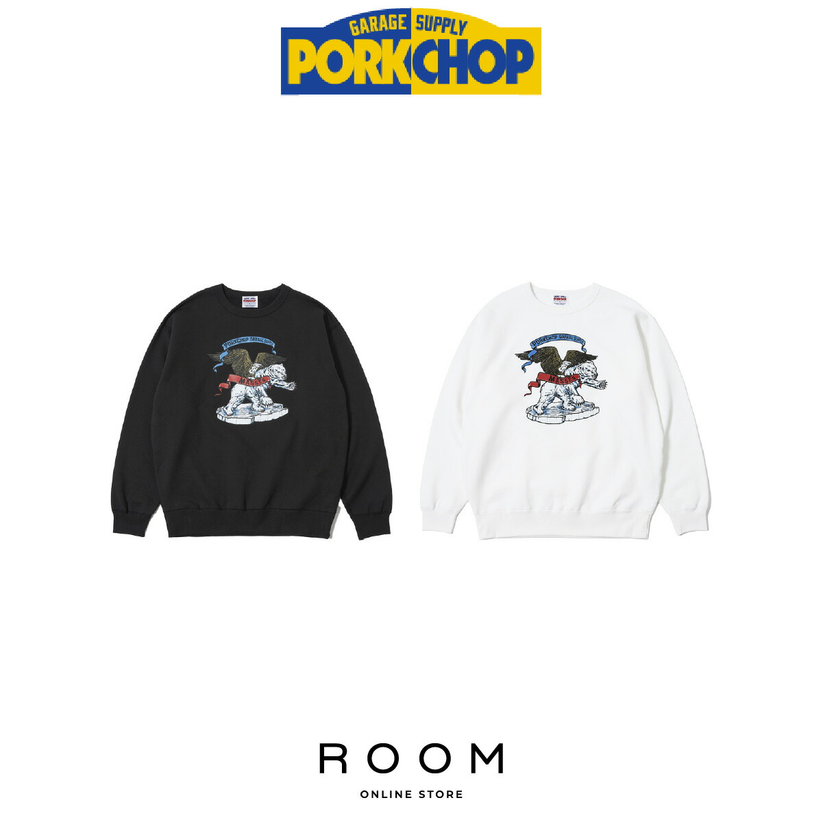 【置き目代わりになる店】 ポークチョップガレージサプライ PORKCHOPGARAGESUPPLY POLA BEAR P SWEAT 流汗 メンズ レディース ユニ一発やる 貨物輸送無料 トップス-メンズファッション-スウェット・トレーナー