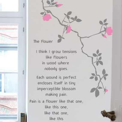 ウォールステッカー 『ROSEY』（転写式）ウオールステッカー 花 おしゃれ インテリアシール wallsticker ローズ バラ 薔薇 北欧 カフェ D.I.Y リビング　はがせる 模様替え シート リフォーム 模様替え お引越し