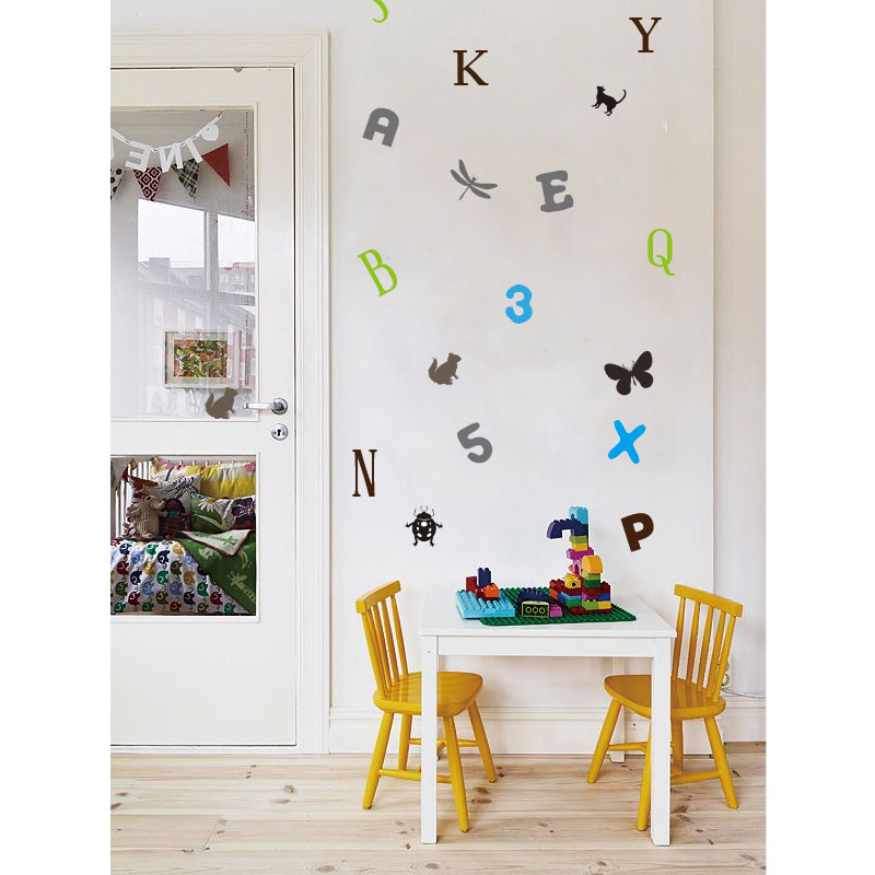 楽天市場 送料無料 ウォールステッカー Wall Sticker Alphabet English アルファベット 子ども部屋 キッズ 子供部屋 転写 カフェ インテリア 雑貨 ウオールステッカー インテリアシール リフォーム ウォールシール 動物 昆虫キャッシュレス5 還元 ウォール