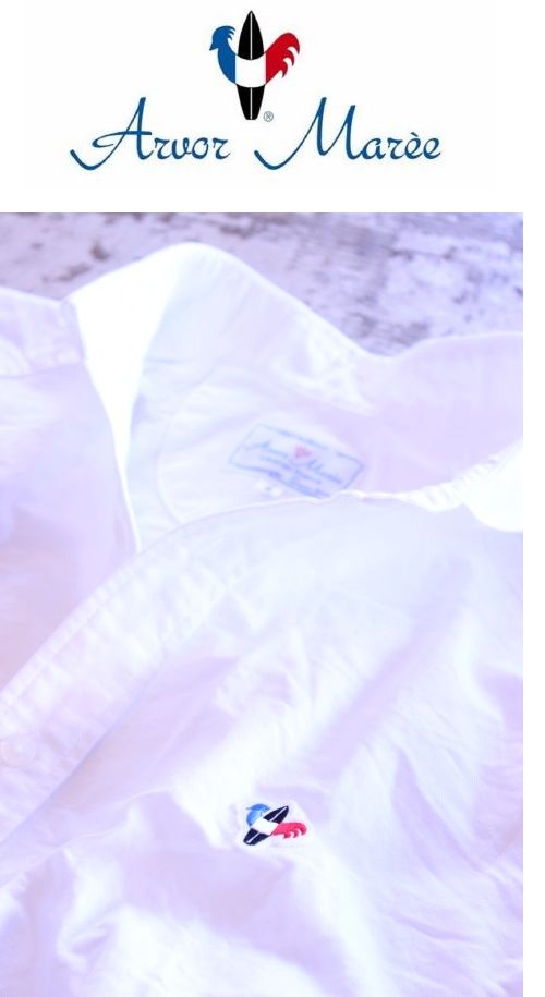 Arvor Maree アルヴォマレー 定番SAILOR L/S OXFORD SHIRT WHITE メンズ