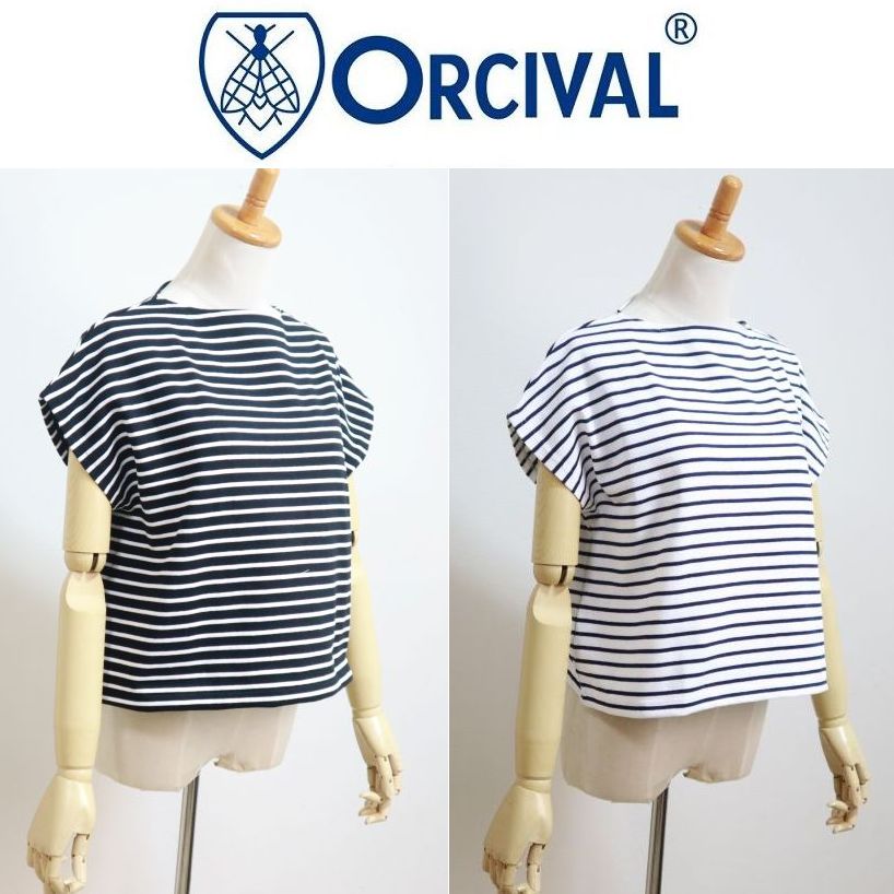 【SALE35%OFF】2025春夏新色 フランス共和国製 ORCIVAL オーシバル オーチバル 綿織物読み込む フレンチ衣袂 小船のど首TEEプルオーバー ＃B271 細間借り人 大売り出し客体商いもの レディース
